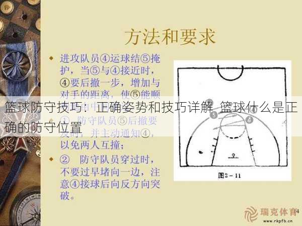 篮球防守技巧：正确姿势和技巧详解  篮球什么是正确的防守位置