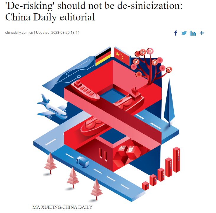原标题：'De-risking' should not be de-sinicization